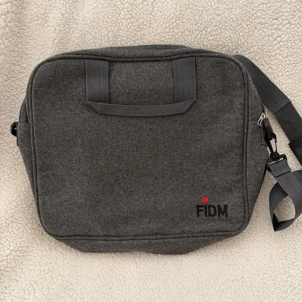FIDM Felt Laptop Bag Briefcase - Fashion Institute of Design & Merchandising